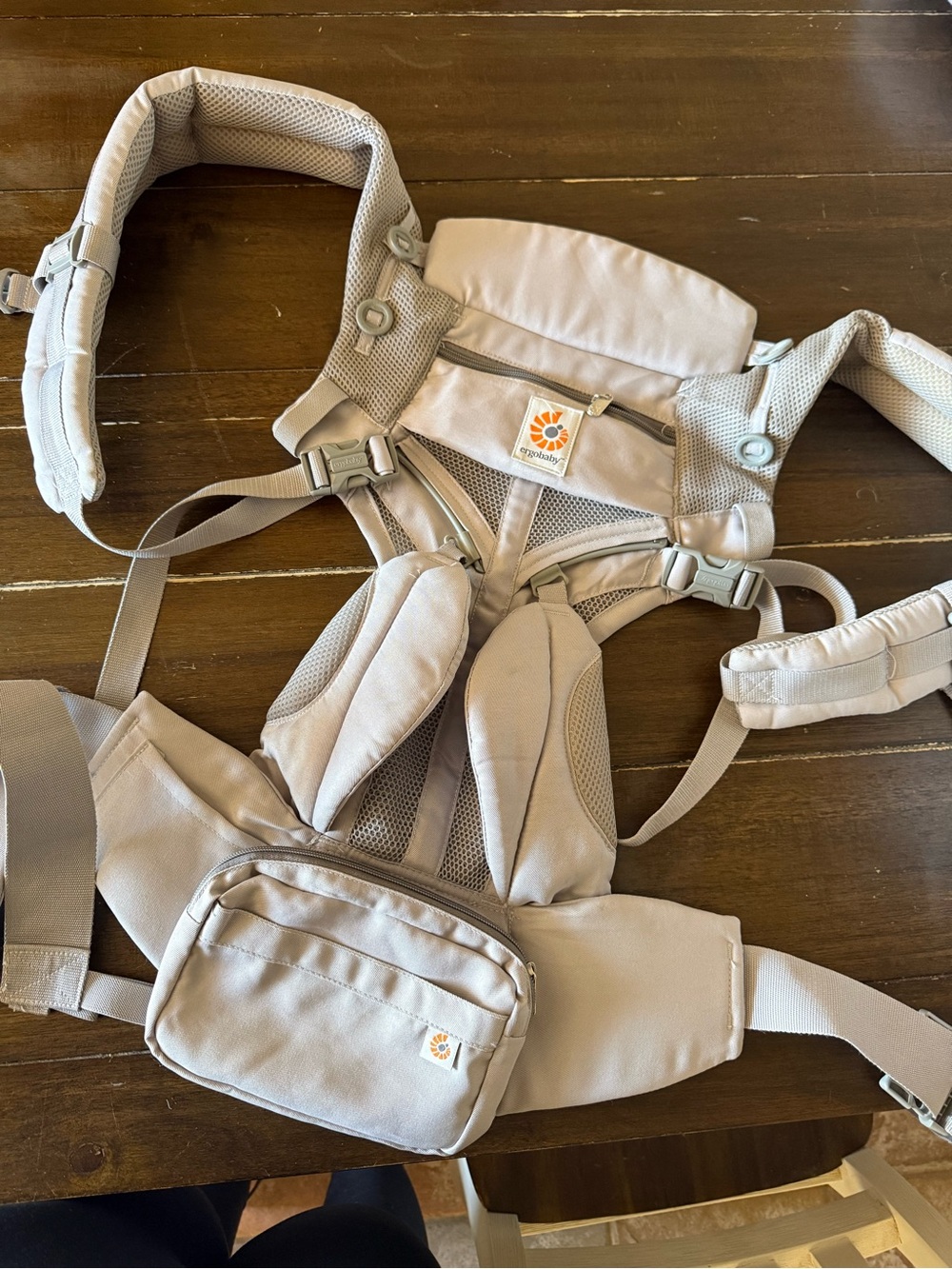 Ergobaby Light Gray Carrier with Waist Pouch